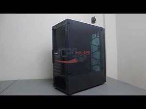 Gamekm Gaming Case Ice Drill Black Mid Tower Case