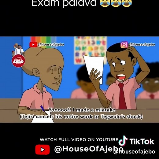 Tegwolo's Hilarious Exam Mishaps