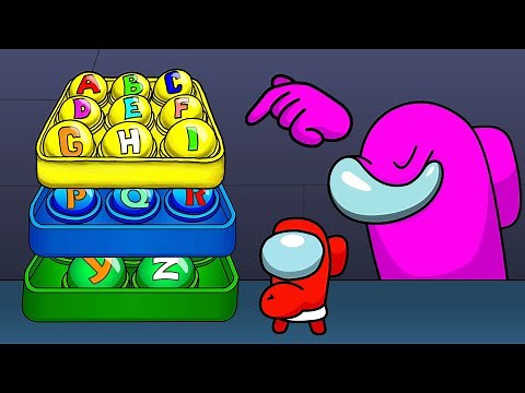 ✅ ALPHABET - POPIT | COMPILATION | Among Us 😎