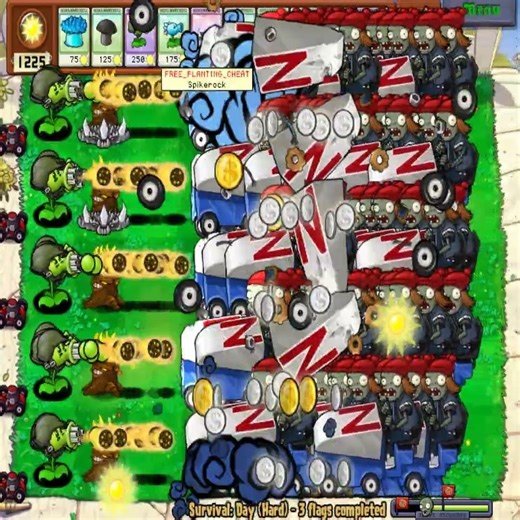 Gatling Pea vs ALL Zomboni Zombies… This Was Absolute Madness! 😱🔥 #PlantsVsZombies #pvz2