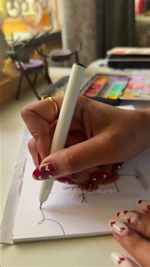 Christmas card for beginners #christmasart #christmasgift #christmascards #cardmaking #watercolor