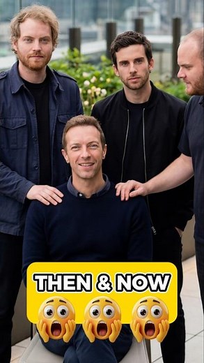 Coldplay Members Evolution: Then & Now ✨ #coldplay #chrismartin #thenandnow