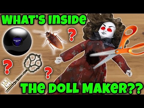 What's Inside The Doll Maker? Cutting Open Creepy Doll With 1 Eye!