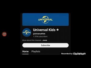 This is what the Universal Kids YouTube channel is now.