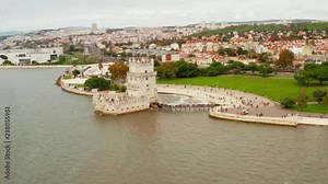 Torre de Belem/Belem Tower, Lisboa, Portugal - one of the most famous attractions of Portugal