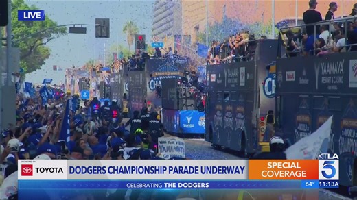 L.A. comes together to celebrate during Dodgers World Series Parade