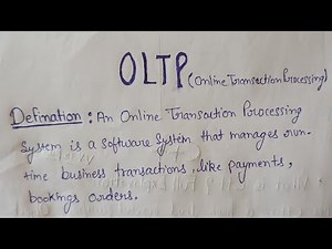 Online Transaction Processing System (OLTP) | Full Explanation in Simple Terms