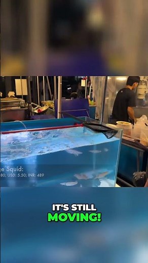 🇹🇭 They Eat LIVE Squid in Bangkok! 🦑 #Sannakji #JoddFairs #bangkoktravel