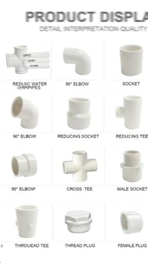 UPVC Fittings Names & Uses | Complete uPVC Item List. #upvc #upvcpipes #upvcpipefitting