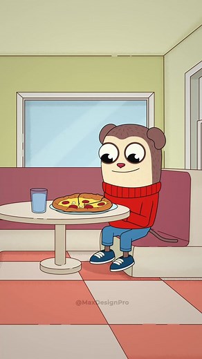 Funny Cartoon Animation: When JUMBO JOSH Interrupts Pizza Time!
