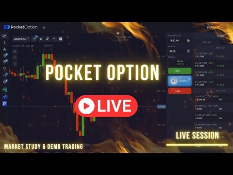 Pocket Option Live Session | Market Study & Demo Trading | Education & Practice Only