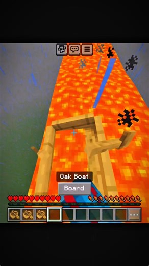 Best Minecraft pe lava Boat clutch 😱🤯☠️ #minecraft #hard #best