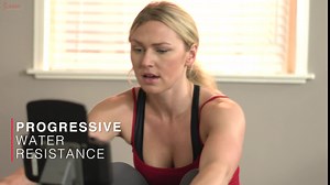 Sunny Health & Fitness Elite Water Rowing Machine with High Dynamic Resistance Vertical Tank, Low-Impact Full-Body Workout and Optional Free SunnyFit App Connectivity