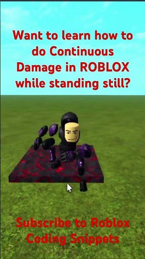 How to Deal Continuous Damage in Roblox Studio #roblox #robloxshorts