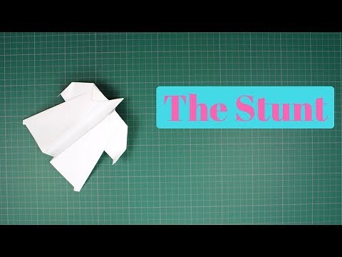 How to make The Stunt Paper Airplane - It will spin into the air!