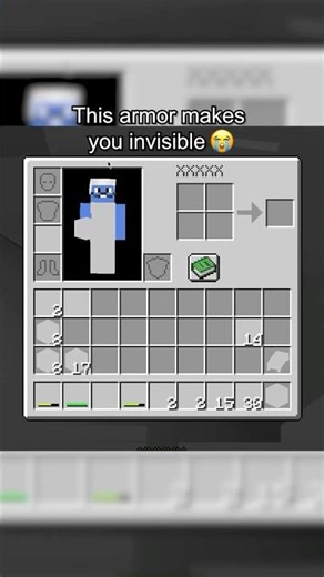 This armor makes you invisible 😭