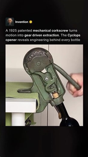 Cyclops corkscrew from 1925 still works flawlessly 🍷 #shorts