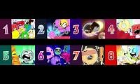 Mix of 8 videos from youtube : All bfdi weekly again (except ep 9 and 10) ep played at once