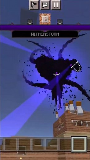 Wither storm becomes huge! #minecraft #witherstorm #minecraftstorymode #mcsm #mcpe #bossfight #addon