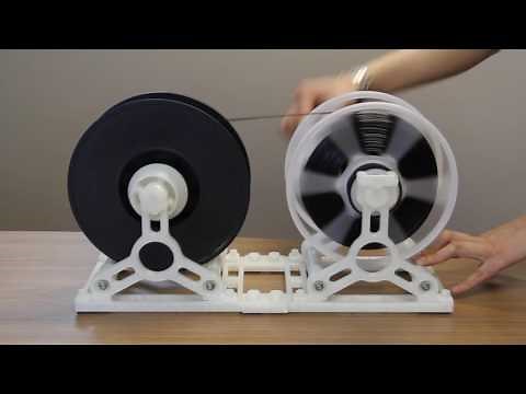 How to wind filament from one spool to another?