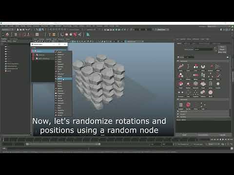 How to create a pile of rocks with mash and maya 2018