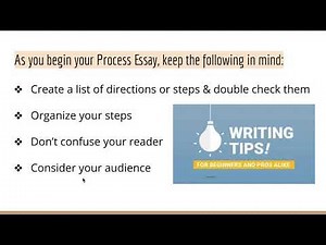 Process Analysis Essay - 1