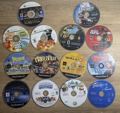 Lot of 14 Video Games — Discs Only — Needs Resurfacing — PS2 / PS3/ Wii/ Xbox360 | eBay