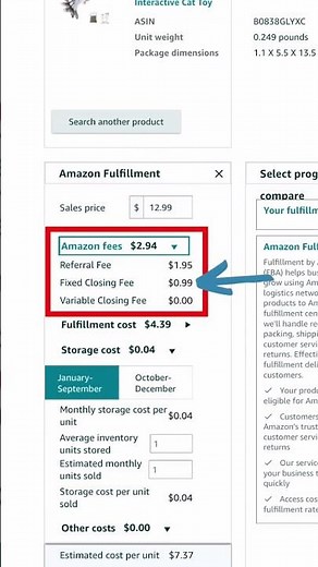 Amazon FBA Calculator EXPLAINED IN 1 MINUTE #amazonseller #amazonfba #fba #amazontutorial