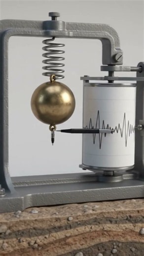 Earthquake seismometer working process #earthquake