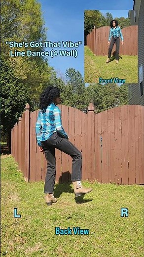 SHES GOT THAT VIBE Backview Line Dance Demo #linedance #viralreels #linedancetutorial #dancevideo