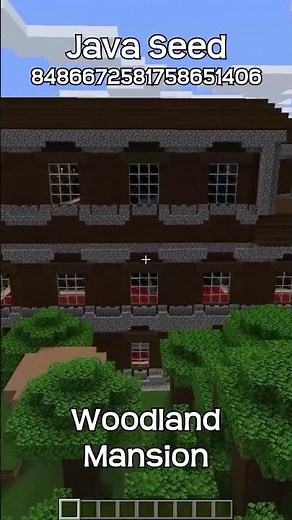 Minecraft Java Edition Seed With Woodland Mansion Near Spawn!