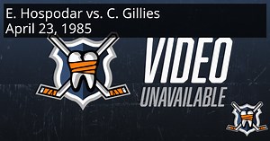 Ed Hospodar vs. Clark Gillies, April 23, 1985 - Philadelphia Flyers vs. New York Islanders | HockeyFights