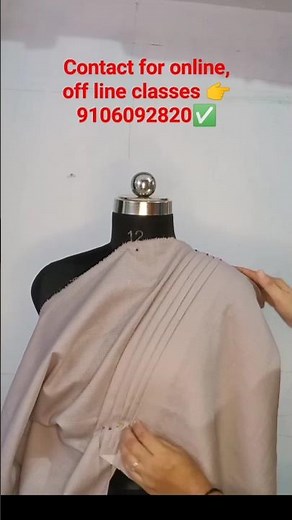 how to drape on a dummy learn in easy method ✅ #fashion #shorts #draping