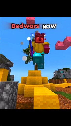 BEDWARS Now Vs Then🔥☠️ #shorts #minecraft #fyp