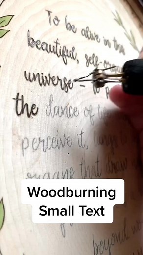 My best advice for woodburning small letters! #tiktokpartner #learnontiktok #woodburning #artist #artlife #diy #arttips #artsy #pyro