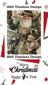 Old world Santa wishes! #1860timelessdesign #christmas