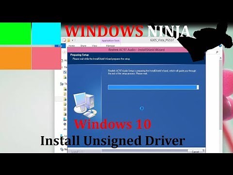 Windows 10 - Install Unsigned Driver