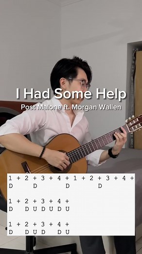 Learn to Play I Had Some Help on Guitar with Post Malone and Morgan Wallen