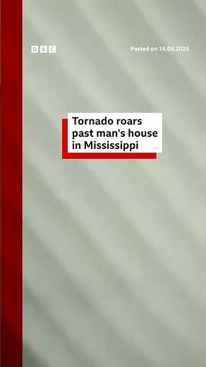 Six deaths were reported after the deadly tornado in Mississippi. #Tornado #Mississippi #BBCNews