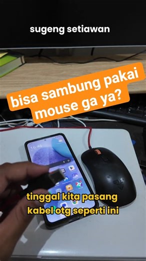cara menyambungkan mouse ke hp android
