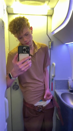 I couldnt handle myself so i jerked off in the plane bathroom