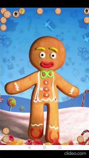 Fake Talking Gingerbread Man - Gameplay For ‪@TalkingPoodle1.2‬