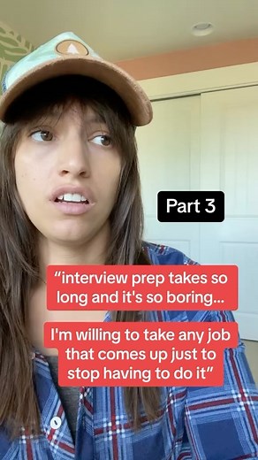Part 3 of common issues I see as people are prepping for interviews: “interview prep takes so long and it’s so boring I’m literally willing to take any job that comes up just to stop having to do it” #interviewprep #interviewpreparation #interviewprepchallenge #interviews #jobinterviews #interviewcoach | Tali Shlafer | Facebook