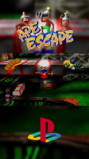🐒🎮 Ape Escape (1999) – The PS1 Classic That Changed Controls Forever! Released in 1999 exclusively for the PlayStation, Ape Escape was developed by Japan Studio and published by Sony Computer Entertainment. It became the first PlayStation game to require the DualShock controller, using both analog sticks — one to move and one to control gadgets 🔥 You play as Spike, travelling through time to capture hundreds of super-intelligent monkeys led by the evil Specter 🧠🐵 Instead of defeating enemie