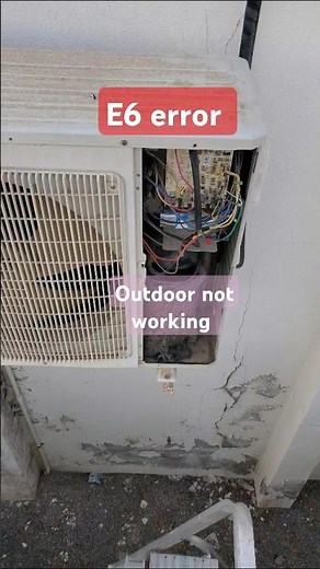 E6 error in gree air conditions ,outdoor unit not working problem fixing