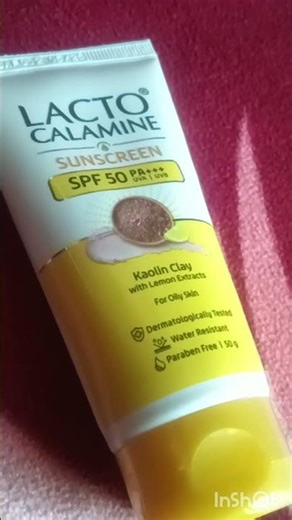 ‪@LactoCalamineIndia‬#skincare#lacto calamine sunscreen SPF 50++++,has amazing formula of kaolin