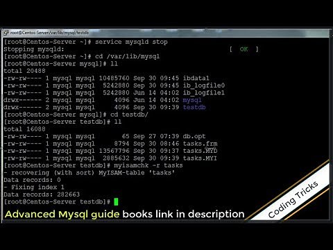 ERROR 144 HY000 Table is marked as crashed and last automatic repair failed | Mysql Guide