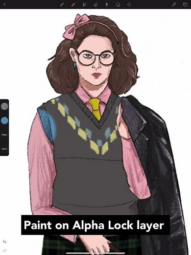 Alpha Lock Demonstration | #FashionDrawApp Tutorial