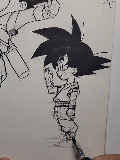 Cómo dibujar a Goku de Dragon Ball Z