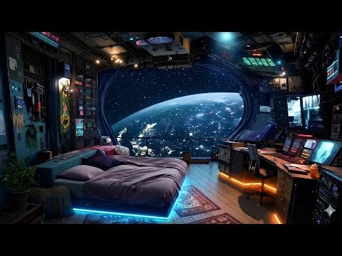 🎵 The Orbital Apartment: Living & Working in Space | Sci-Fi Ambient Music | 4K | 10 hrs